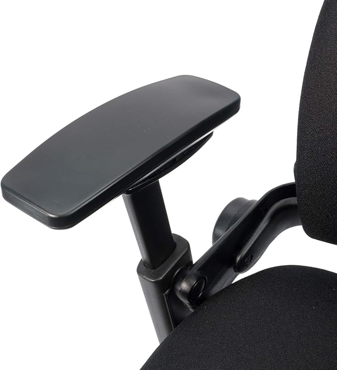 Steelcase Leap V2 Office Chair - Remanufactured by Crandall Office - Ergonomic, Fully Adjustable, 12-Year Warranty, Black Fabric - Premium Work & Home Office Seating