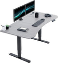 VIVO Electric 63 x 32 in Dual Motor Standing Desk, Memory Height Adjustment, 2B Series, Dark Gray Top Black Frame, DESK-KIT-2B1G