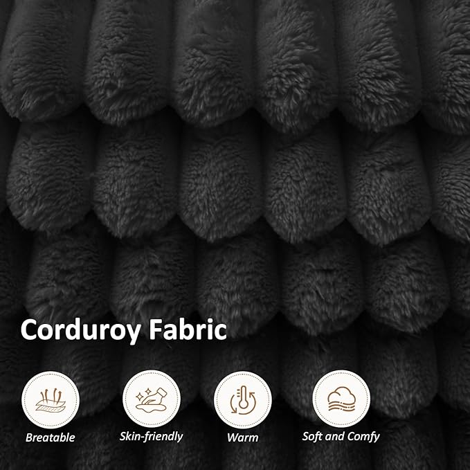 111" Oversized Chaise Lounge Boneless Chair Indoor, Cloud Couch Sectional, Sleeper Loveseat Sofa Bed, Modular Sectional Sofa,Corduroy Sofa, for Living Room, with Deep Seat, No Assembly Required ﻿