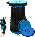 2025 Upgraded XXL Collapsible Stool with Cushion, 1000 lbs Capacity & 19.7-in High, Wider & Taller Heavy Duty Portable Telescoping Foldable Seat for Adults Camping, Travel, Music Festivals, Outdoors