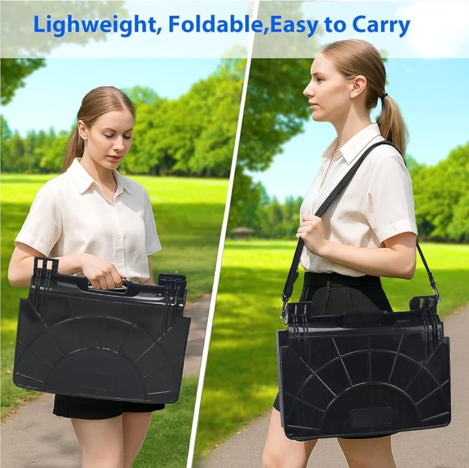 Stadium Seats for Bleachers with Back Support,Stadium Seating for Bleachers with Comfy Padded Active Foam Backs,Portable Folding Stadium Chair with Shoulder Strap
