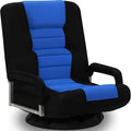 ACIPENSER Swivel Gaming Chair Multipurpose Floor Gaming Chair for Playing Video Games, TV, Reading w/Armrest Lumbar Support & 6 Adjustable Postion Backrest for Adults & Kids,Blue