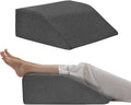 Bedluxe Leg Elevation Pillows, Leg Pillows for Sleeping, Cooling Gel Memory Foam Top, Wedge Pillow for Legs, Leg Wedges for Circulation, Swelling, After Surgery - Removable Cover (10 Inch, Black)