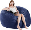 Bean Bag Chairs - Memory Foam Furniture BeanBag Chair - Kids/Teens Sofa with Soft Micro Fiber Cover - Round Fluffy Couch for Living Room Bedroom College Dorm