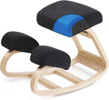 Luxton Memory Foam Ergonomic Kneeling Chair - Posture Support Comfortable Padded Office Desk Chair - Angled Rocking Stool & Balancing Seat - Natural Relief for Neck or Back Pain