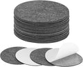 20-Pack Lamp Base Felt, 4.5 Inch Dia. 2mm Thick Self Adhesive Round Fabric Felt Pads for Lamp/Furniture/DIY, Non-Slip Fiber Backed Patch Circles with Adhesive Backing [Grey]