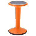ECR4Kids SitWell Wobble Stool, Adjustable Height, Active Seating, Orange