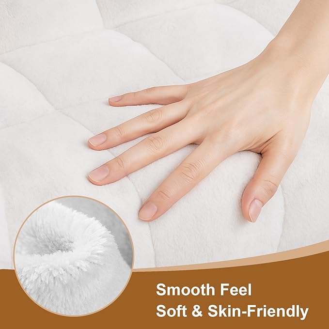 Giant Bean Bag Chair, 2 PCS Bean Bag Chairs for Adults Kids, Oversized Plush Bean Bag Couch with Armrest, Large Chair with Filler, Stuffed Accent Chair Lounge Floor Sofa for Gaming, Reading, Beige