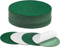 20-Pack Lamp Base Felt, 5.5 Inch Dia. 2mm Thick Self Adhesive Round Fabric Felt Pads for Lamp/Furniture/DIY, Non-Slip Fiber Backed Patch Circles with Adhesive Backing [Green]