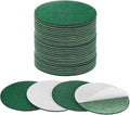 30-Pack Lamp Base Felt, 3 Inch Dia. 2mm Thick Self Adhesive Round Fabric Felt Pads for Lamp/Furniture/DIY, Non-Slip Fiber Backed Patch Circles with Adhesive Backing [Green]