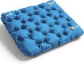Inflatable Seat Cushion, Lightweight Camping Air Sitting Pad with Repair Cloths, Waterproof Air Cushion, Portable Air Seat Cushion for Climbing Hiking Office Airplane Car Stadium Seat