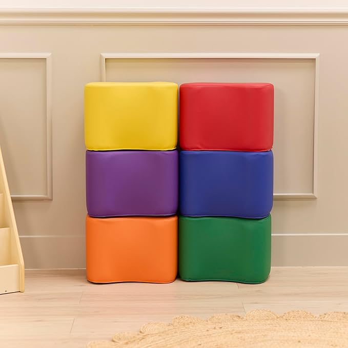 Butterfly Stools, Flexible Seating, Assorted, 6-Piece