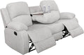 AYCP Microfiber Living Room Furniture Set Reclining Sofa Set Loveseat Furniture Sets in Living Room Sofa Recliners (Sofa, Grey)