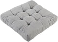 LYLNBYWK Meditation Floor Cushions, Thickened Floor Pillow for Adults, Large Square Pillows Seat Cushion for Tatami Living Room Yoga, Memory Sponge Block Added, 22x22 Inch, Grey