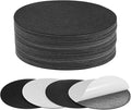 30-Pack Lamp Base Felt, 7 Inch Dia. 2mm Thick Self Adhesive Round Fabric Felt Pads for Lamp/Furniture/DIY, Non-Slip Fiber Backed Patch Circles with Adhesive Backing [Black]