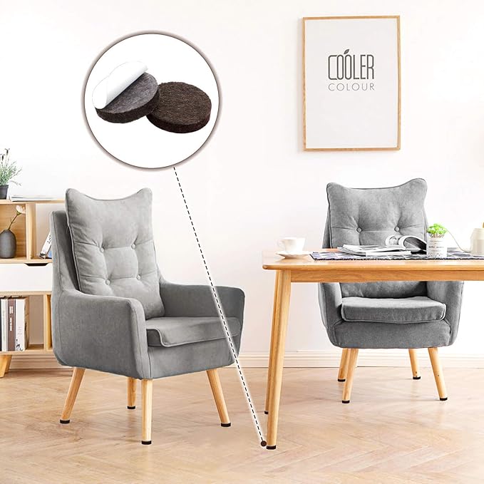 Yelanon Felt Furniture Pads for Hardwood Floors -261 Pcs Premium Floor Protectors for Furniture, Felt Pads for Chair Legs, Brown & Beige