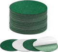 30-Pack Lamp Base Felt, 5 Inch Dia. 2mm Thick Self Adhesive Round Fabric Felt Pads for Lamp/Furniture/DIY, Non-Slip Fiber Backed Patch Circles with Adhesive Backing [Green]