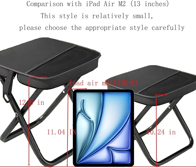 Small Portable Foldable Travel Pedal,Camping Stool Portable,13 in Ultra Light Mini Foot Rest,Compact Design for Enhanced Comfort,Not Suitable for Buyers with Heavier Body Weight.(12.6 in)