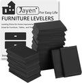 Furniture Levelers, 30Pcs Flexible Multi-Purpose Rubber Shims for Leveling - Prevent from Wobbling for Furniture Toilet (Black)