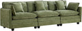 UMBFUN 3-Seater Cloud Couch, Oversized Modular Sectional Sofa with Deep Seat Soft Cushions, Comfy Chenille Couch for Living Room, Apartment & Family Space, Green