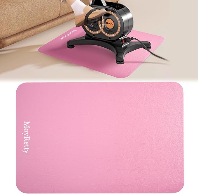 MoyRetty Non-Slip Workout Mat for Under Desk Elliptical(23.6x15.7 inches), Ellipse Leg Exerciser Machine Mat, Suitable for Electric Seated Foot Pedal Exerciser, Stability and Floor Protection