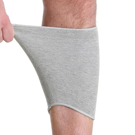 NeoTech Care Calf Compression Sleeve for Calves Support or Shin Splint (Gray Color, Size M, 1 Unit)