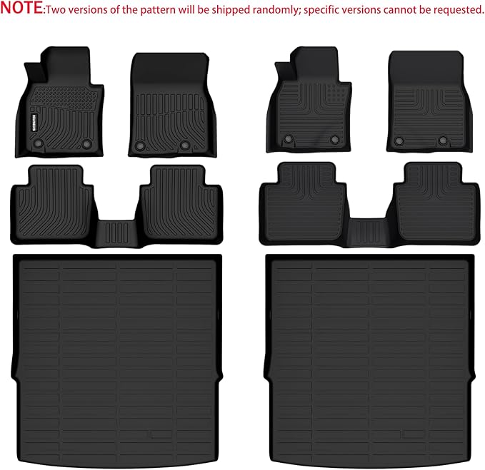 KELCSEECS® Floor Mats & Cargo Liner for 2023-2026 Mazda CX50(Not for Hybrid),All Weather Protection TPE Floor Liners Front& Rear Row Full Set Mazda CX-50 Accessories Black