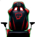 Clutch Chairz Pewdiepie Chair LED 100M - Ergonomic Gaming Chair, Video Game Chairs, Office Chair, High Chair and Lumbar Pillow for Computer Desk - Black - Throttle Series