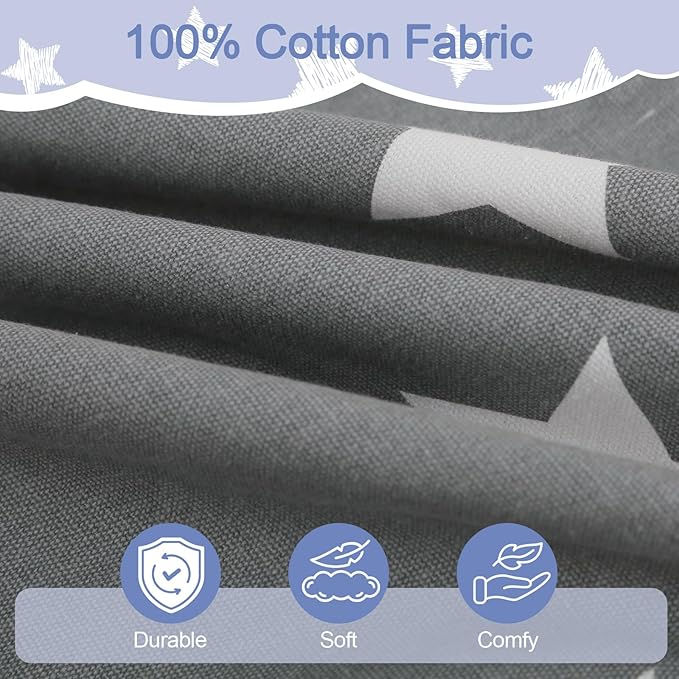 COMAX Bean Bag Chairs for Kids, Kid Beanbag Chair Stuffed with Filler, Toddler Lounge Chair Cotton, Lazy Floor Lounger for Girls and Boys, Premium Cotton Canvas