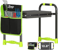 LOENIY 10.8” Wide Garden Kneeler and Seat, Heavy Duty Foldable Gardening Stool with Tool Belt Pouch, Portable Gardening Bench Chair for Seniors & Parents, Non-Slip & Easy Grip Design