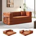 Multi-functional sofa bed, crafted with compression technology and featuring corduroy fabric, ideal for households with children and for apartment living rooms couch sleeper sofa futon folding floor | Multi-functional