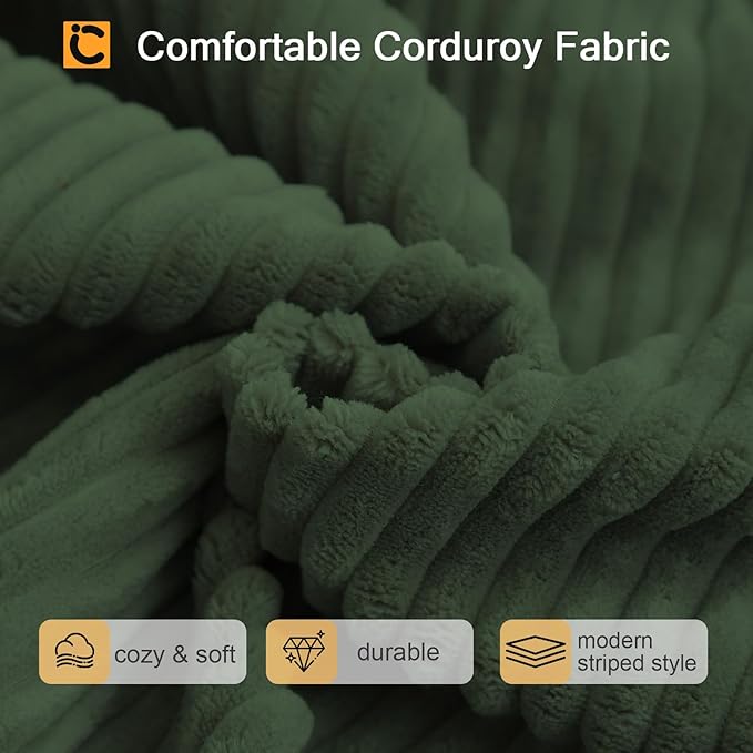 COMAX Futon Sofa Bed, 4-in-1 Floor Foldable Sofa Couch Bed with L-Shaped Armrests, Convertible Folding Chair Bed Sleeper Mattress Fold Out Lounge for Living Room Bedroom, Green