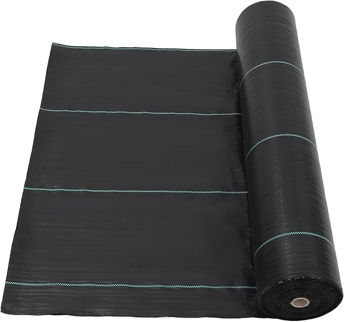 ExploreHorizon 6ft X 300ft Weed Barrier Landscape Fabric Heavy Duty, Premium 3.2oz Ground Cover Weed Block Gardening Mat, Easy Setup & Superior Weed Control, for Erosion Control, Weed Barrier