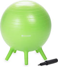Gaiam Kids Stay-N-Play Children's Balance Ball - Flexible School Chair Active Classroom Desk Alternative Seating Built-In Stay-Put Soft Stability Legs, Includes Air Pump