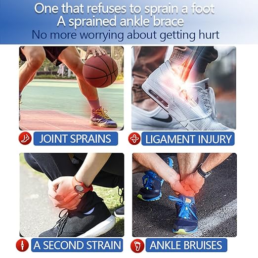 LISEPWU Copper Ankle Brace, Copper Infused Ankle Support Compression Sleeve for Men & Women, for Foot Pain Relief, Sprained Recovery, Achilles Tendonitis, Daytime or Night Use(XL)