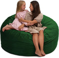 Ultimate Sack 5000 5-Foot Bean Bag Chair, Hunter Suede Cover – Oversized Foam Lounger, Floor Seat, Small Sofa, or Couch Bed for Living Area, Gaming Room, or Reading Lounge