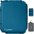 ATEPA Inflatable Seat Cushion, Self-Inflating Portable Stadium Airplane Travel Foam Cushion Pad for Camping, Sports Events, Outdoor