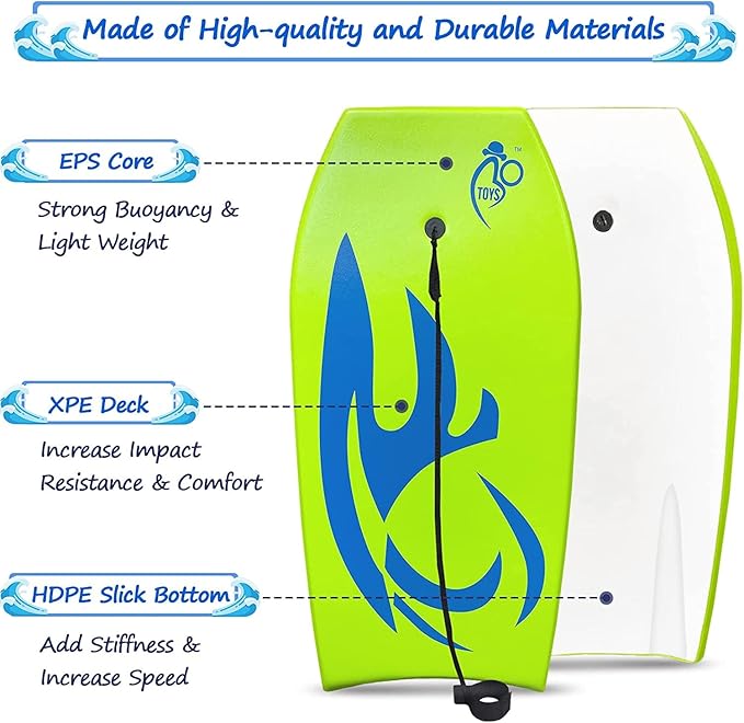 Bo-Toys Body Board Lightweight with EPS Core
