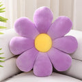Sioloc Flower Pillow - Shaped Throw Pillow Butt Cushion, Seating Cushion, Cute Room Decor & Plush Pillow for Bedroom Sofa Chair (Lavender, 29.5'')