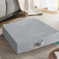 16 inches Meditation Floor Pillow Square Large Floor Cushions for Adults, Thick Memory Foam Seat Cushions for Yoga, Living Room, Sofa, Tatami, Bay Window Gray
