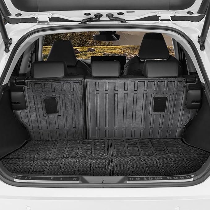 Compatible for 2021-2025 Toyota Venza Cargo Mat & Backrest Mats All Weather Seat Back Cover Cargo Liner for 2021-2025 Toyota Venza Accessories