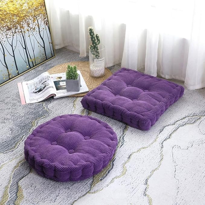 15"x15" Square Comfortable Seat Cushions Home Pillow Indoor Corduroy Chair Pads Office Soft Cushion