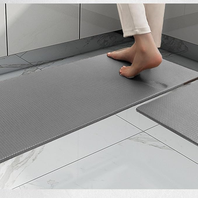 Anti Fatigue Floor Mat, Kitchen Rug with Non Slip PVC, Thick Cushioned Standing Mat for Home Office, Shock Absorbing Anti Slip Easy to Clean 10mm Thick Comfort Mat
