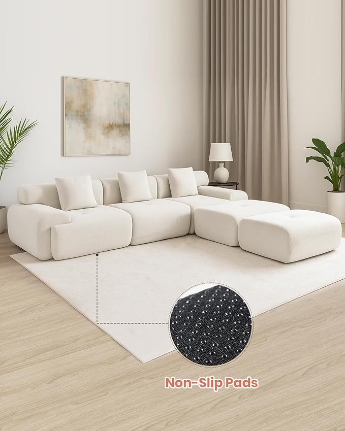 MastonHome Soft Boneless Lounge Couch for Apartment Living, Ideal for Renters & Small Homes, Casual Seating for Relaxing in Living Rooms