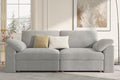 EASE MOOSE Modern Loveseat Sofa for Living Room, Comfty 2 Seat Solid Wood Frame Sofa, FSC Certified Modern Deep Seat Couch