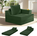 COMAX Folding Sofa Bed, Foldable Couch for Bedroom, Corduroy Convertible Floor Sleeper Futon Chair Foam, 3 in 1 Fold Out Chair Portable Comfy Lounge Couch Single Sofa Bed for Small Space Guest Room