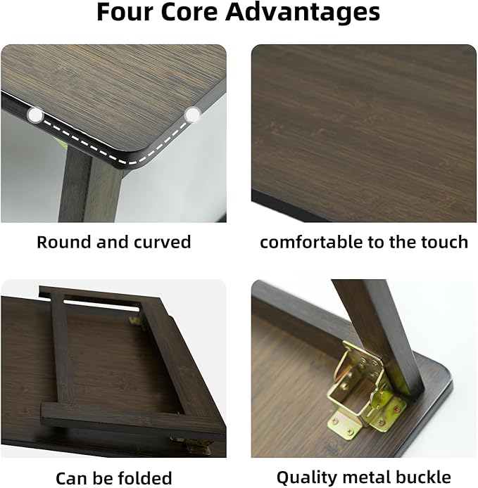 Japanese Folding Floor Table Foldable Coffee Tables Wood Low Tables Versatile for Sitting Dining Table Tea Tatami Desk No Assembly Unique (39.4 * 19.7 * 11.8 inch)