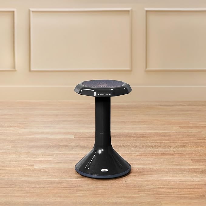 Wobble Stool, 20", Flexible Seating, Black