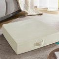 16 inches Meditation Floor Pillow Square Large Floor Cushions for Adults, Thick Memory Foam Seat Cushions for Yoga, Living Room, Sofa, Tatami, Bay Window Beige