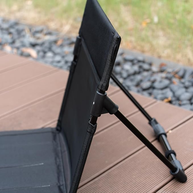 Breathable Mesh Back Folding backrest,Ultralight Aluminum Alloy Camp Seat with Ventilated Backrest, Portable Outdoor Chair for Beach, Park,Lawn,Hiking and Travel